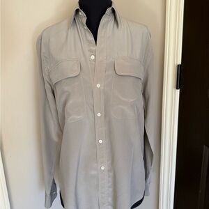 Polo by Ralph Lauren Light Gray silk Shirt 8